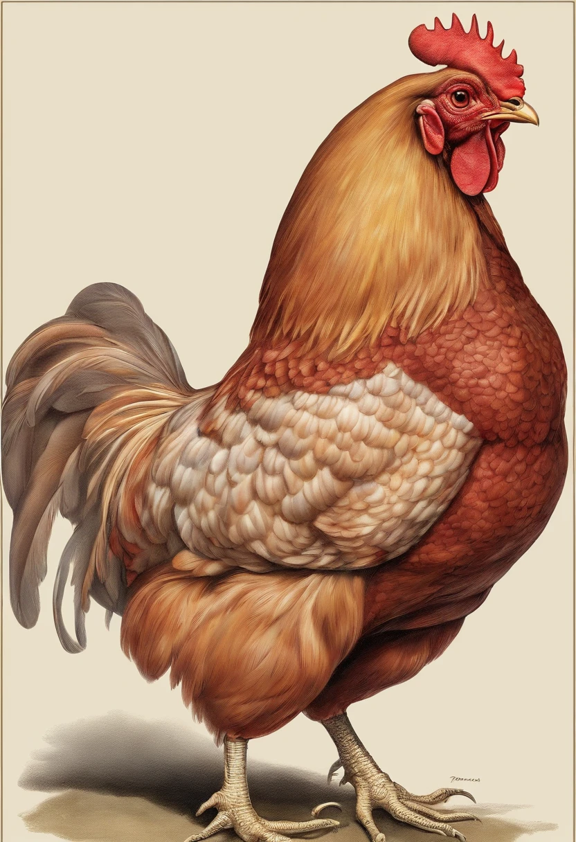 A chicken cut in half with its internal organs visible anatomy