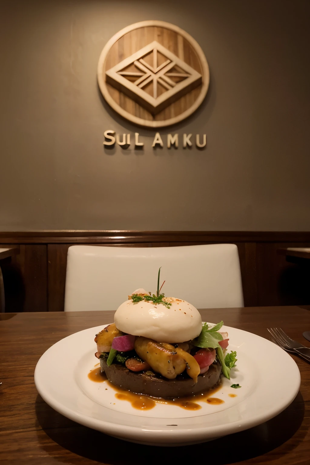 create a logo for a restaurant called sumak ayllu and it is from Peru of PUNO