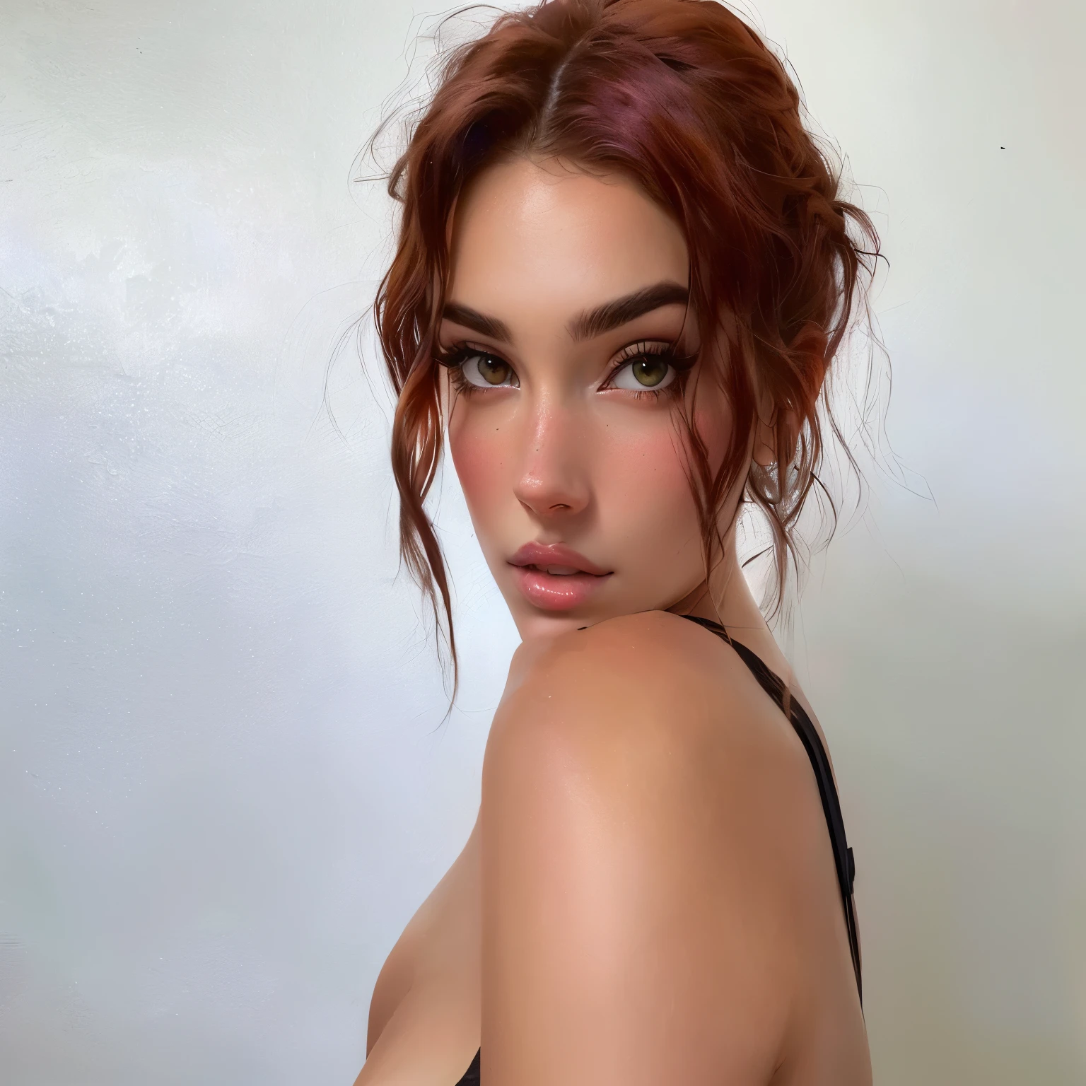 Arafed Mujer con cabello rojo y un top de sujetador negro, cerveza madison as leeloo, Retrato de Sophie Mudd, Dua Lipa, cara sexy, cerveza madison, violeta myers, mirada sexy, cristina kritkou, mirada sexy, modelo de instagram, Kylie Jenner, mirada sensual, Angelina Stroganova, julia sarda, cerveza madison girl portrait