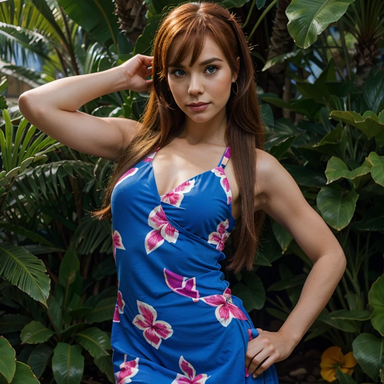 Daphne from Scooby Doo as an Hawaiian