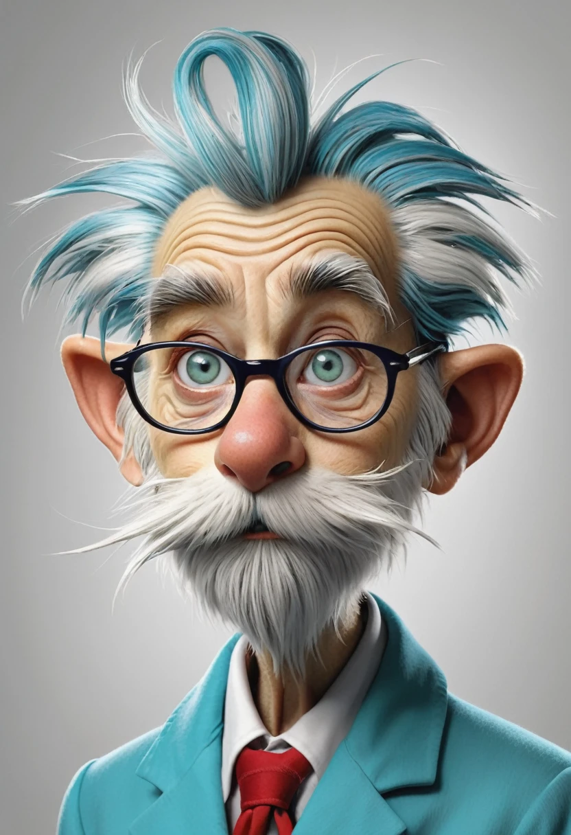 In Style Of A Hyper Realistic Dr.Seus
