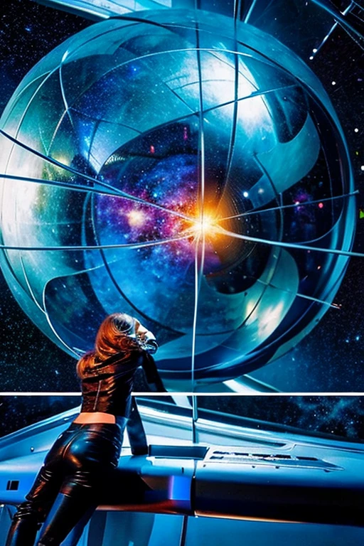 Realistic, spatial, Futuristic, Colorful Universe