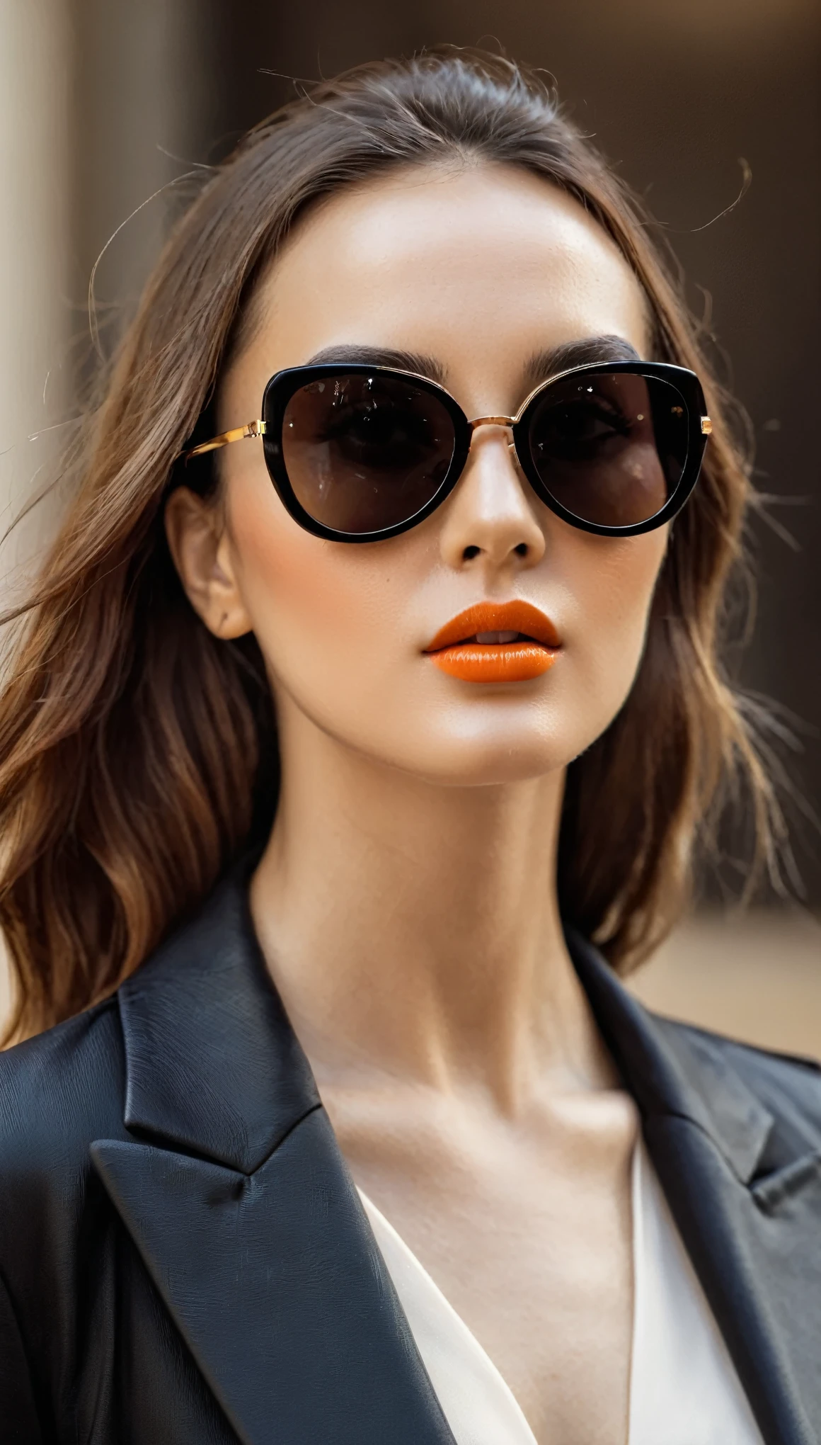 luxury aesthetic stylish woman with sunglass