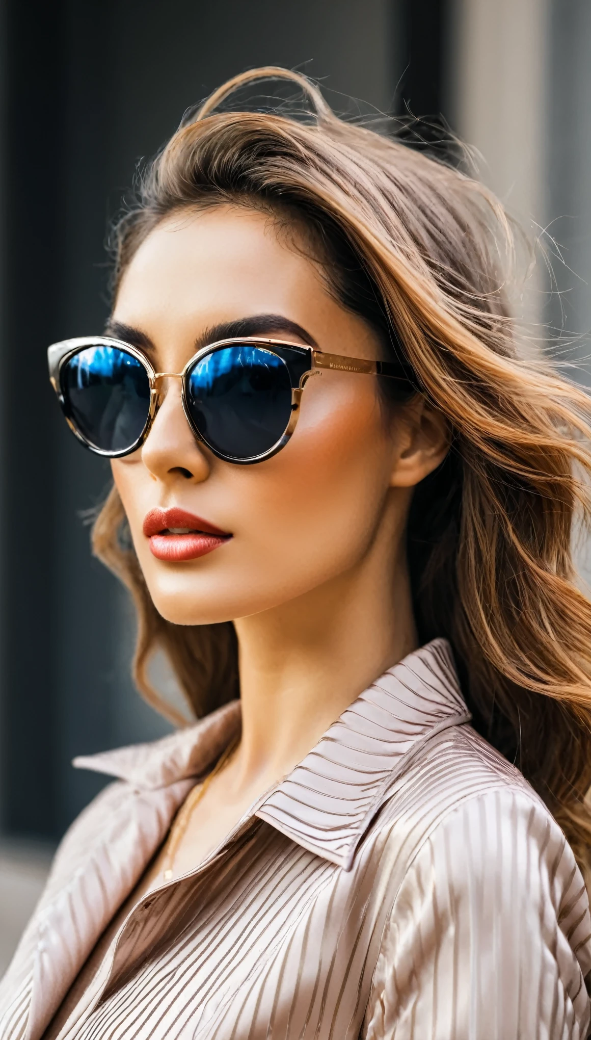 luxury aesthetic stylish woman with sunglass