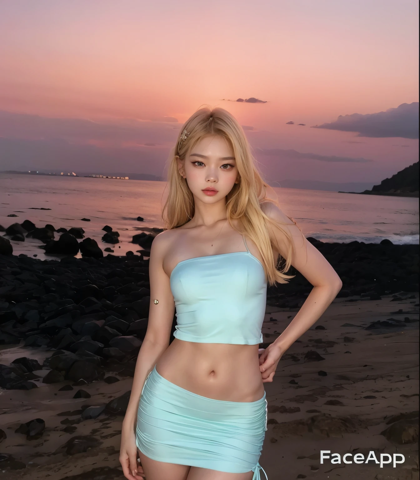a close up of a woman in a black bikini posing for a picture, 2 4 year old female model, is wearing a swimsuit, full body shot in bikini, gorgeous young korean woman, black bikini, sultry body with sexy belly, photo of slim girl model, gorgeous bikini model, bikini model, sexy pose, beautiful south korean woman, instagram model, sexy girl