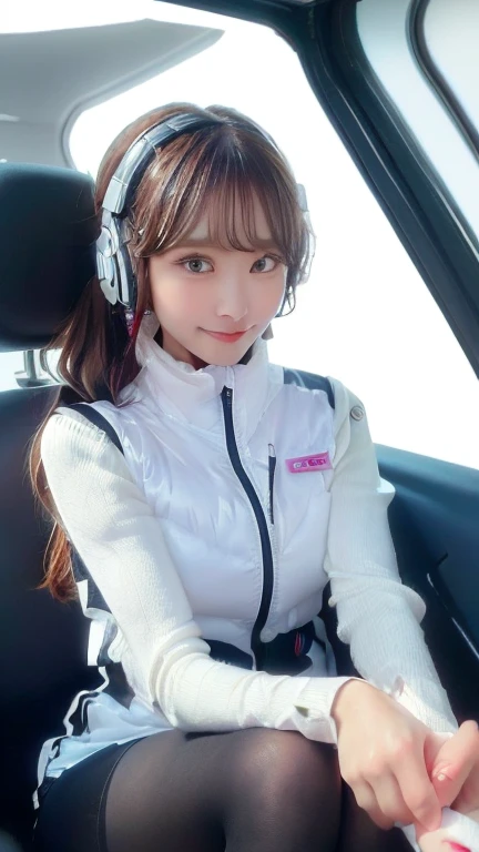 (masterpiece:1.5)、(Realistic:1.5)、(highest quality:1.4、8k、RAW Photos)、
Ultra-high resolution、Professional Lighting、Perfect dynamic composition、Photographed indoors、
Film Grain、chromatic aberration、(Bokeh:1.1)、
Frank、Sophisticated、charm、Ultra-realistic、Attention to detail、Golden Ratio、
(1 girl)、Slender girl、Delicate and charming girl、Cute Woman:1.4、
Serious expression、Looking at the audience、Sculptural installation、Sit on the sofa and relax、
Light brown hair、Shiny Hair、Hairstyle: Ponytail、
real skin、
Shut your mouth.、Beautiful Eyes、double eyelid、Thin arms、、
、Show off your thighs,(astrovest):5,(shiny white log downvest):3,BREAK ((Detailed face, Professional photography)), ((NSFW, zettai ryouiki, 1 girl)), Ultra-high resolution, (Realistic: 1.4), RAW Photos, highest quality, (PhotoRealistic Stick), concentrated, Soft Light, ((30 years old)), ((Japanese)), (( (Young Face))), (surface), (Depth of written boundary), masterpiece, (Realistic),(inside ISS):3, woman, ,astrovest:2,headphone:2,smartwatch,,bangs, ((1 girl)),(black sleeves):2,(black tights):2,inside spacestation,inside spacecraft,,zero gravity,smile,open leg,blush:1.5,hidden hands,neotech