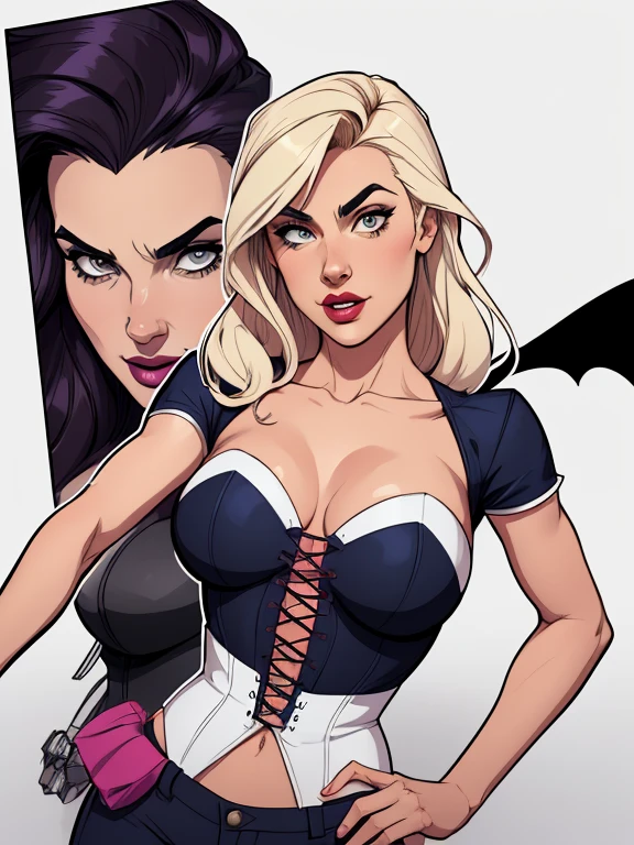 Personagens vampira GTA estilo artgerm  femininas Yvonne Strahovski estilo de desenho animado:1.2), Woman from Southern Brazil Drawing Art Gaucho Artline white background woman Cartoon image of a woman , roupas sensuais , garota super valente destemida , Ilustra??o estilo desenho animado, estilo de arte dos desenhos animados, estilo de arte dos desenhos animados, digital illustration style, design de personagens altamente detalhado, arte digital detalhada fofa, City fan art, design de personagem retrato, beautiful digital illustration, retrato de alta qualidade, arte em quadrinhos, retrato do design do personagem, Busty without clothes and medium breasts female character two girlfriends Beautiful character pose in dynamic pose two women together Yvonne Strahovski on the left and together with Jennifer Connelly on the right with a symmetrical body with a corset and beautiful breasts, corpo bem definido, delicado e sensual, estilo de desenho animado, digital illustration with each other artgerm style Angelica - Fate/Kaleid Liner Prisma Illya cartoon style digital illustration colorful background diverse attractive woman sesy beautiful female symmetrical breasts beautiful breasts in cartoon style digital illustration art, melhor qualidade,Cartoon style digital illustration style Jill Valentin resident Evil (papel de parede extremamente detalhado da unidade CG 8k), (melhor qualidade), (best illustration), (melhor sombra), absurdos, Realistic lighting, (abismo), lindo brilho detalhado, arte de , Cartoon style digital illustration style artgermstyle Cartoon style digital illustration vampira GTA 