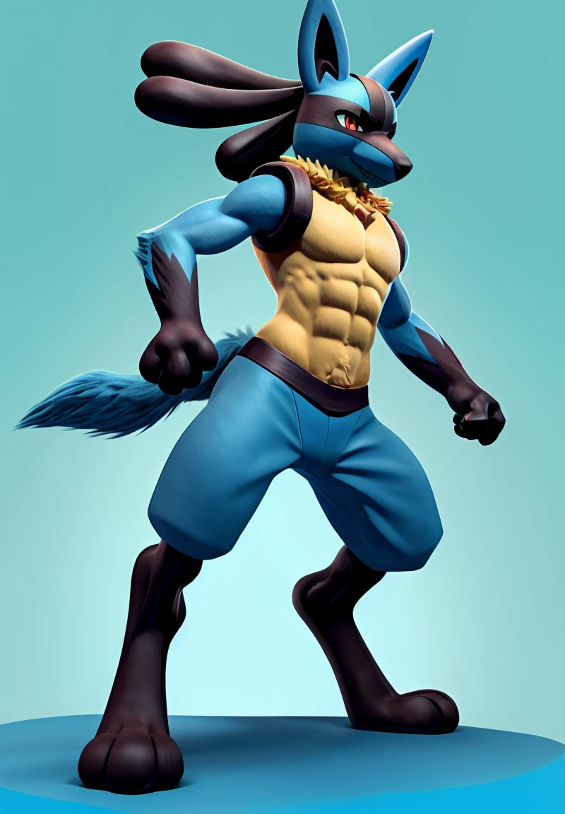 cool,abs,lucario,male,male,nice,lucario,undulation,bounce,There's something like a white thorn on my chest,White thorn-like things on the backs of both hands,3D,real,My hair is fluffy,My hair is fluffy、fluffy body hair,fluffy body hair,Combine your hands and make waves(((Something like a genkidama)))is putting out,looking at the camera