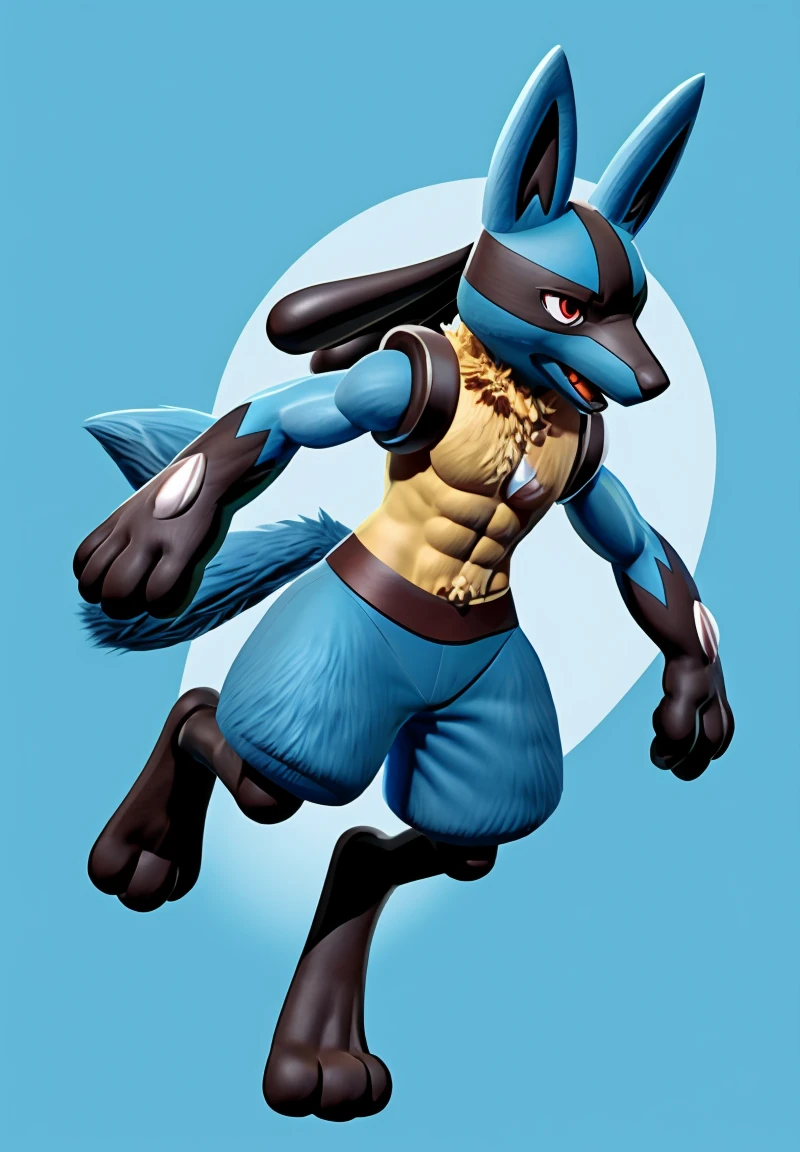 cool,abs,lucario,male,male,nice,lucario,undulation,bounce,There's something like a white thorn on my chest,White thorn-like things on the backs of both hands,3D,real,My hair is fluffy,My hair is fluffy、fluffy body hair,fluffy body hair,Combine your hands and make waves(((Wave bullet)))is putting out,looking at the camera