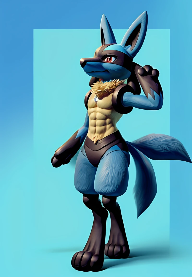 cool,abs,lucario,male,male,nice,lucario,undulation,bounce,There's something like a white thorn on my chest,White thorn-like things on the backs of both hands,3D,real,My hair is fluffy,My hair is fluffy、fluffy body hair,fluffy body hair,Combine your hands and make waves(((Wave bullet)))is putting out,looking at the camera