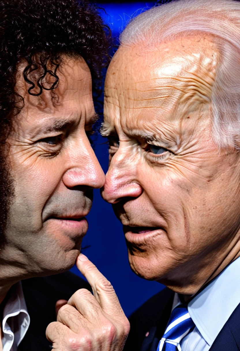 Joe biden sniffing Howard Stern