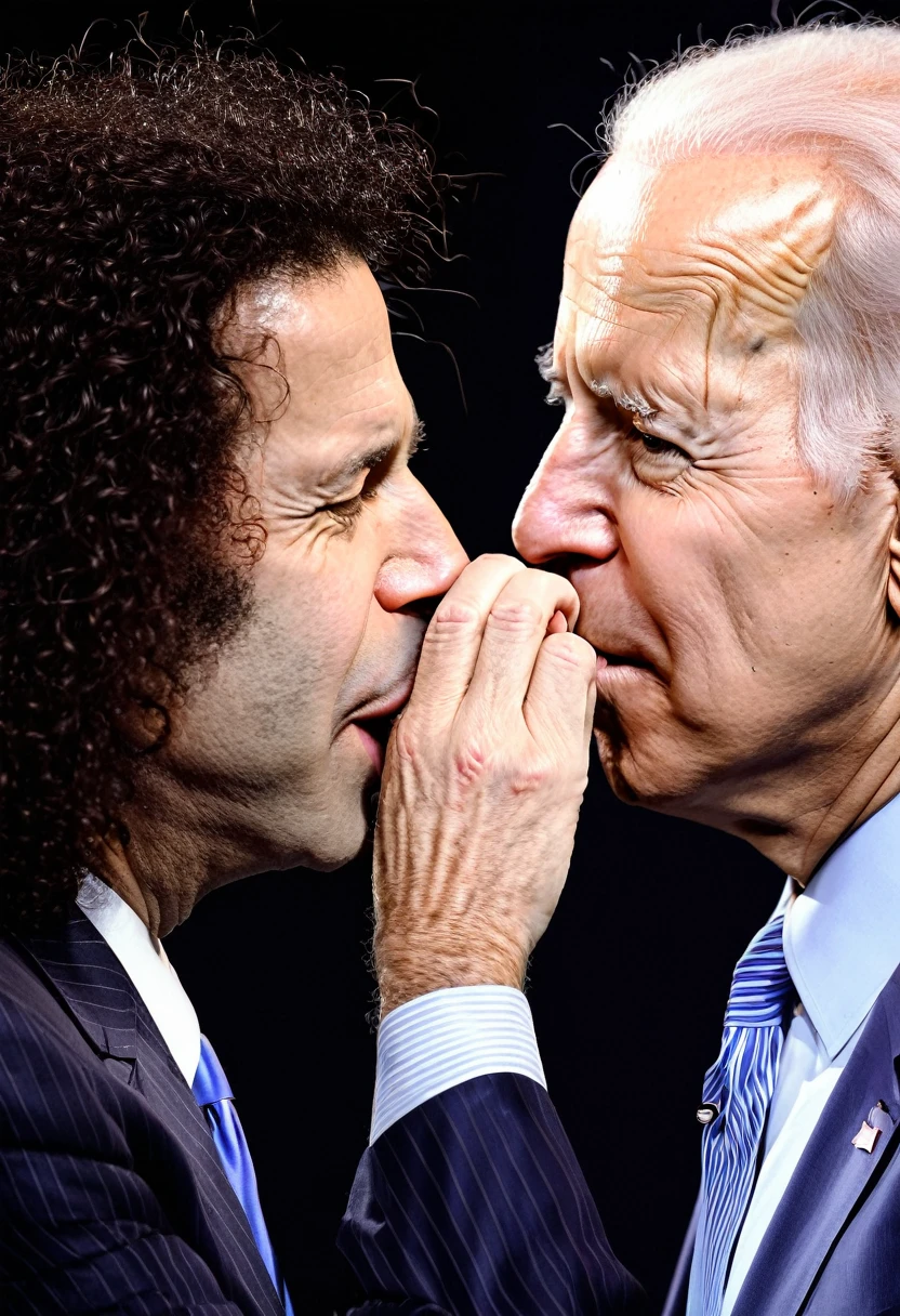 Joe biden sniffing Howard Stern