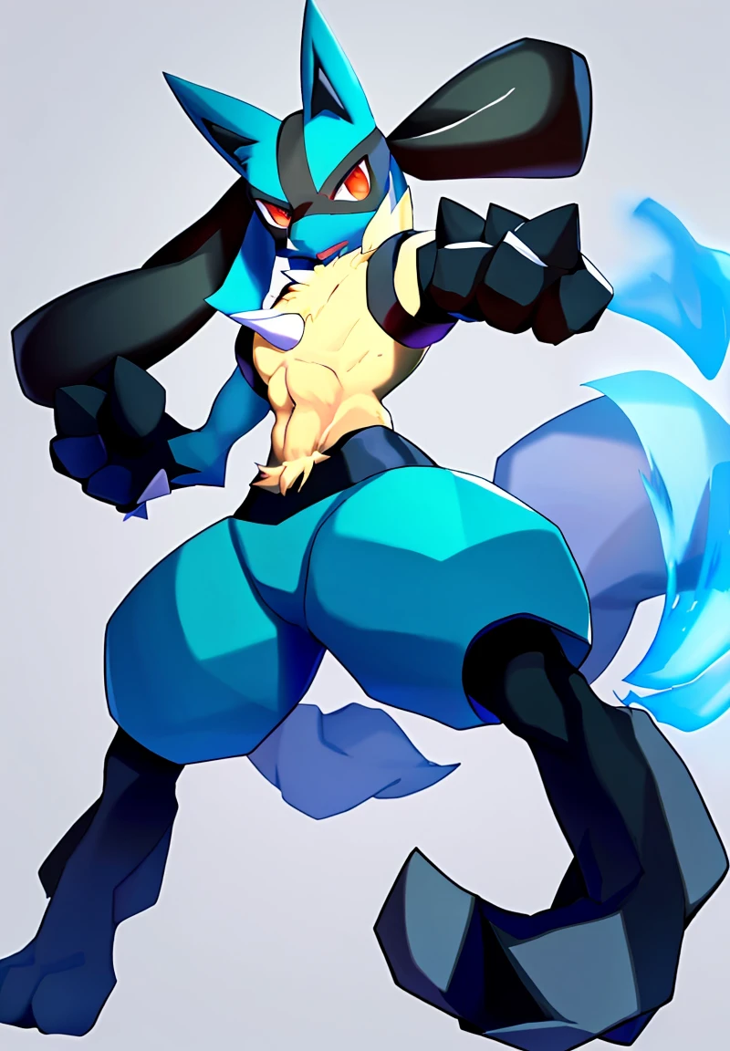 cool,abs,lucario,male,male,nice,lucario,undulation,bounce,There&#39;s something like a white thorn on my chest,White thorn-like things on the backs of both hands,3D,real,My hair is fluffy,My hair is fluffy、fluffy body hair,fluffy body hair,Combine your hands and make waves(((Wave bullet)))is putting out,looking at the camera