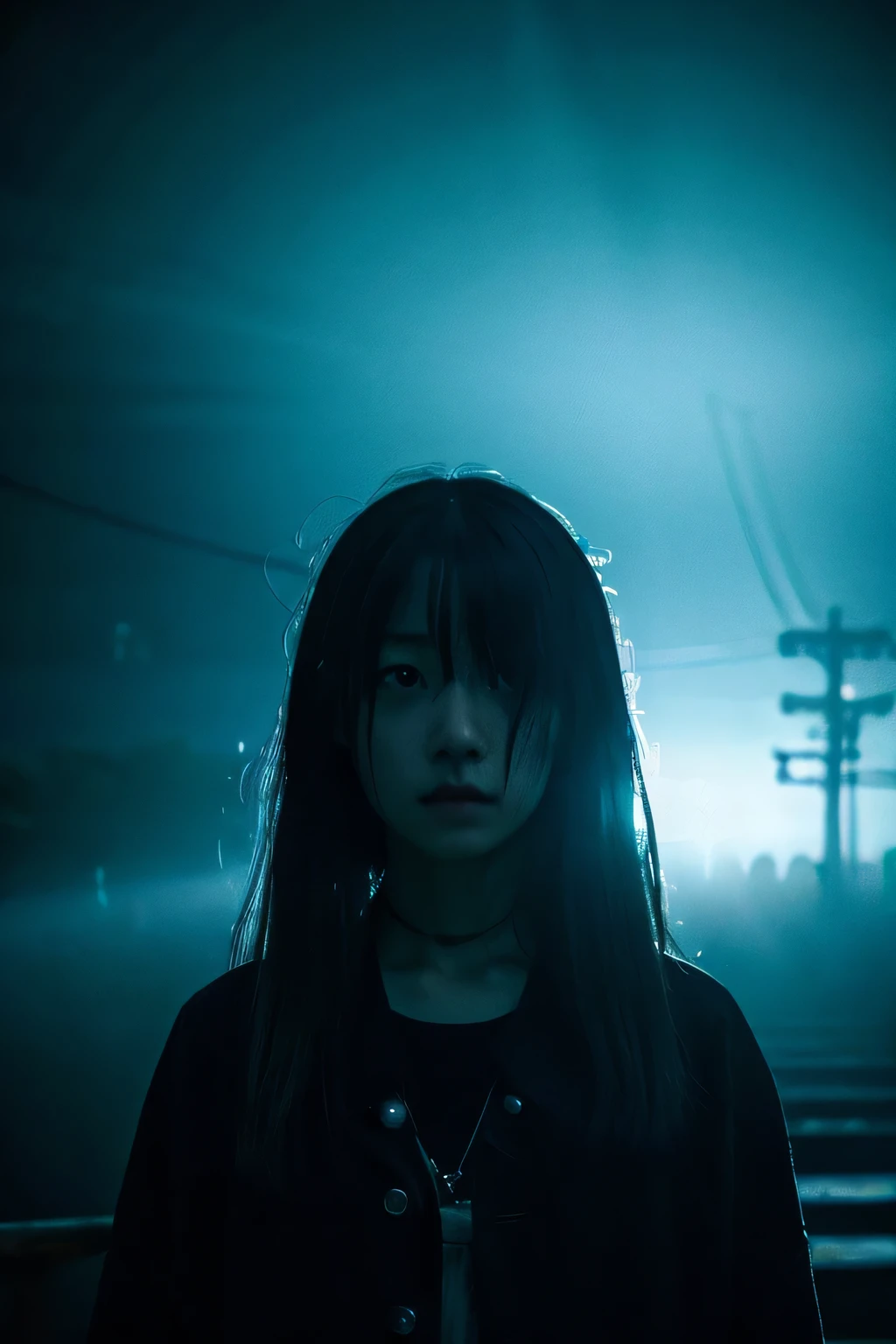 (8K)、(highest quality: 1.2)、(Real)、(Real: 1.37)、Ultra-high resolution、horror film、Dark world、Japan's Edo Period、A scene in which the father is furious and raises his fist、Long black hair、Long-sleeved kimono、kimono、18 years old in yukata、18-year-old girl begs for her life after being abused