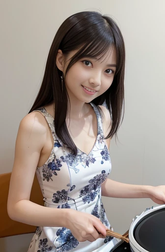 best quality, detailed, beautiful, insanely detailed, absurdres,perfect anatomy, Japanese female,black hair,27 years old, (slender), (small breasts),cheerful grin,
Rock live, (stylish party dresses:1.1),(Japanese female playing drums:1.2), excited, frontal shot