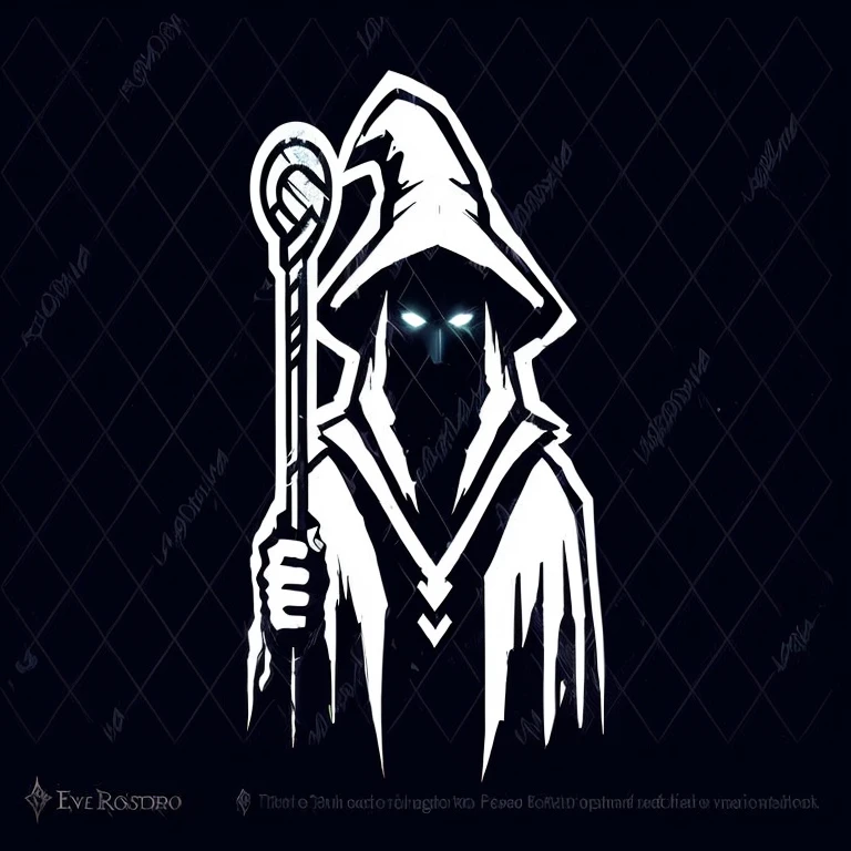 a man with hood and scyther logo for sale, evil mago, male mago, dark mago, wearing black mago robes, mago themed, an arcane mago casting a spell, t-pose of mago, mago casting a spell, mago, arte vetorial SVG, spell casting mago, pessoas sem rosto escuras, fantasy game spell symbol, personagem bruxa negra, alterar fundo