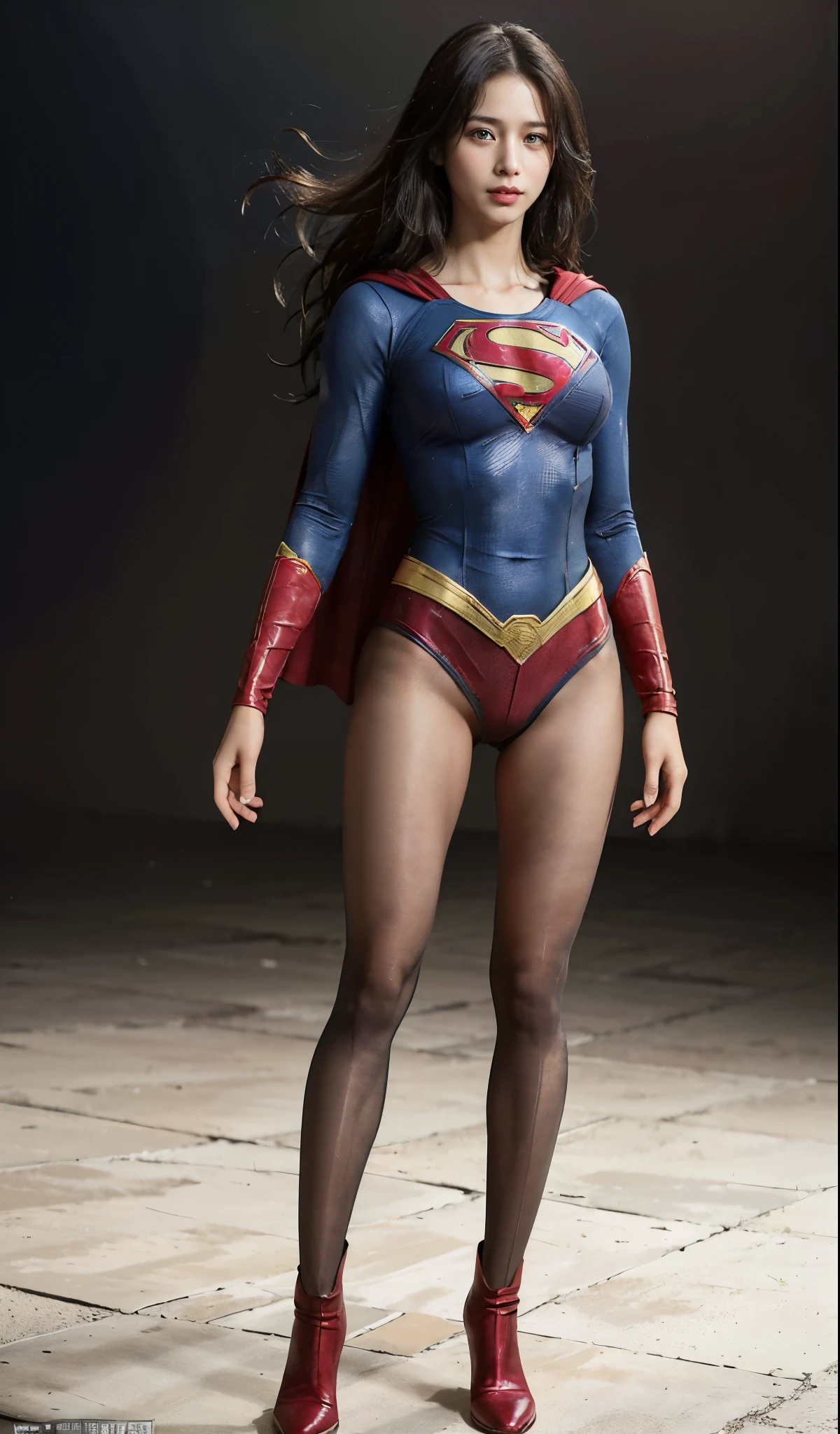 No background、(((Anguished expression)))、(((Are crying)))、(((Screaming)))、(((Beautiful legs in black tights.)))、(((Legally express the beauty of your smile)))、((((Make the most of your original images)))、(((Supergirl Costume)))、(((Beautiful Hair)))、(((suffering)))、(((Please wear black tights....、Wear red boots)))、((Best image quality、8K))、((highest quality、8K、masterpiece:1.3))、(((Preserve background )))、Sharp focus:1.2、Beautiful woman with perfect figure:1.4、Thin abdominal muscles:1.2、Wet body:1.5、Highly detailed face and skin texture、8K