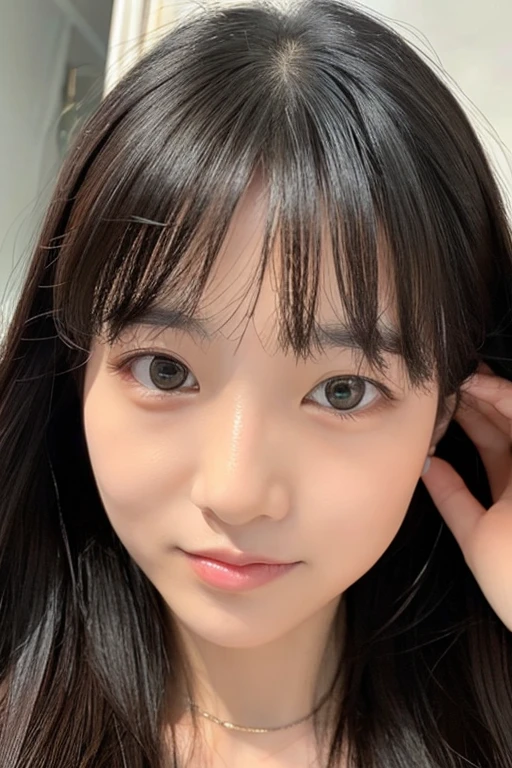 A woman with a really real face