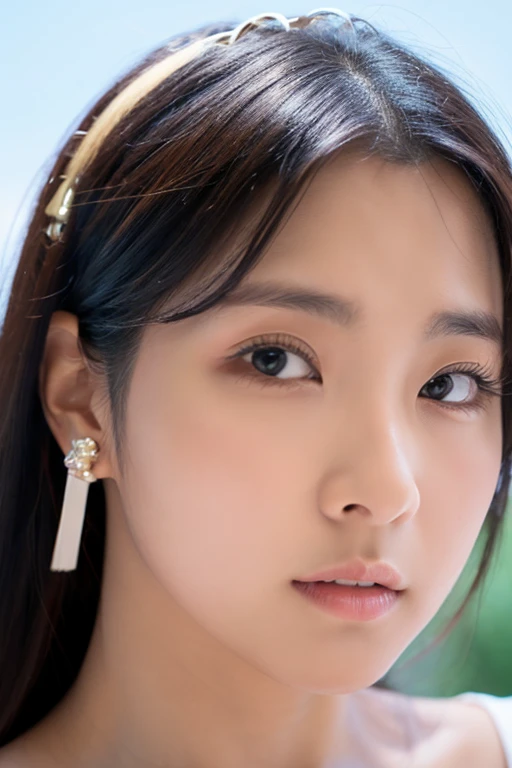 A woman with a really real face