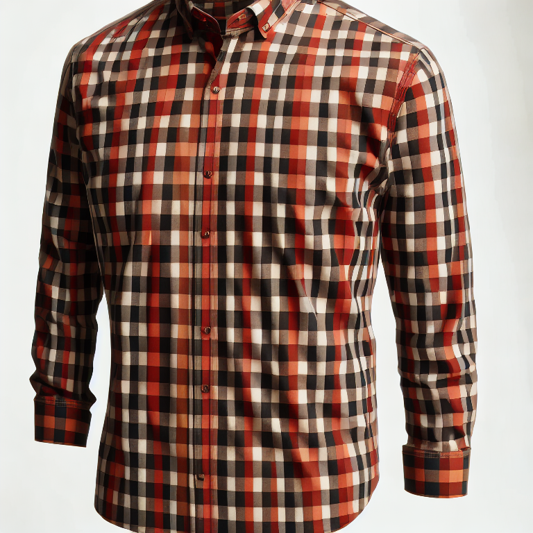 Camisa de cuadros manga larga 1.0