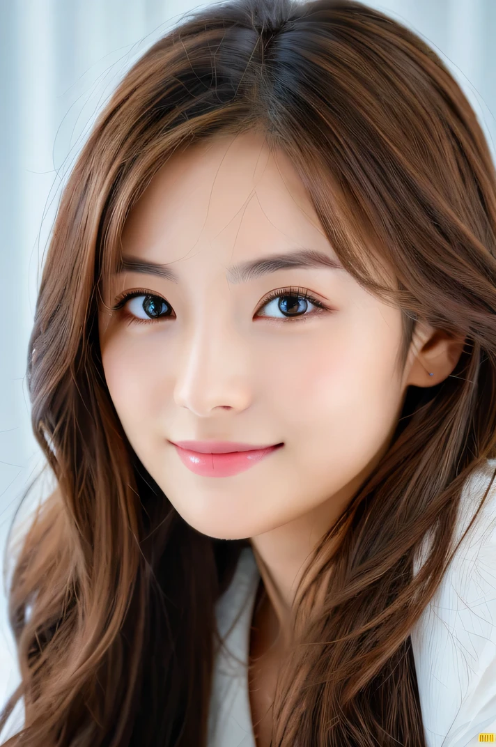 (((8k,Attention to detail,Attention to detail、highest quality,masterpiece,Attention to detail,))),RAW Photos & Realistic atmosphere,Beautiful dark eyes,Mouth Details,Glossy Lips,Thin eyebrows,beautiful Eyes、Soft white skin that shines in every detail、Her deep black eyes are very beautiful, Very beautiful face,Very beautiful face、Lively Faces,beautiful, Glowing Lips,beautiful Eyebrows,Infinite Reality, Realistic Young Gravure Idol,Very cute woman , Young Gravure Idol, Young Gravure Idol, とても美しくてかわいいbeautiful 21 year old beauty,Incredibly beautiful and elegant,beautiful 21 year old beauty,Natural soft light,A little brown hair,(Shiny Hair,,beautiful and kind eyes:1.5),A kind smile,Shapely breasts,Medium Long Hair,beautiful posture,No makeup,Watching the Future,