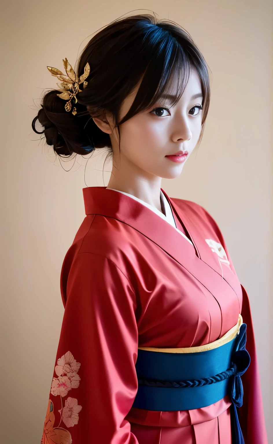 ((The streets of Kyoto as night falls during the Edo period,A beautiful young geisha walking through a town lit by lanterns on an unpaved street)),(((The collar of the black patterned kimono kimono is pulled back, revealing the white nape of the neck.,Expensive and beautiful obi and obijime,Full-body photography that captures the essence of movement))),(((美しいBlack Hairを日本髪に整えて頭に差したMany hairpins:1.3))),One girl, one personで, 凛とした笑face, Eyes that capture the light of the chestnut color, Black Hair, hair ornaments, An elegant posture with knees together, Furisode kimono, kimono, Bright red lips, compensate, Tassel, rope, eye shadow, red kimono, shimenawa, Many hairpins,((Perfect Anatomy)) ,Masterpiece,Ulzan 6500,(Realistic, photoRealistic),masterpiece, High resolution,The best light and shadow contrast, Main character,Very high depth of field,soft delicate beautiful attractive face, Beautiful Edge Oiran_woman, a woman in a kimono posing for a picture ,Perfect Edge Oiran_face,Perfect Edge Oiran_body,edge Oiran_compensate,edge Oiran_Hairstyle (Saiharu Body),(Tabletop, high quality, 最high quality),(繊細な目とface), Ray Tracing, Highly detailed CG Unity 8k wallpaper,one person,Best image quality,Excellent detail,超A high resolution,Realistic:1.4),Attention to detail,Attention to detail,Beauty condensed in 1girl,Beautiful brown hair,繊細でHigh noseを持つ美しいface,Long limbs like a model,Tight waist,High nose, Clear chestnut eyes, Glossy lips,