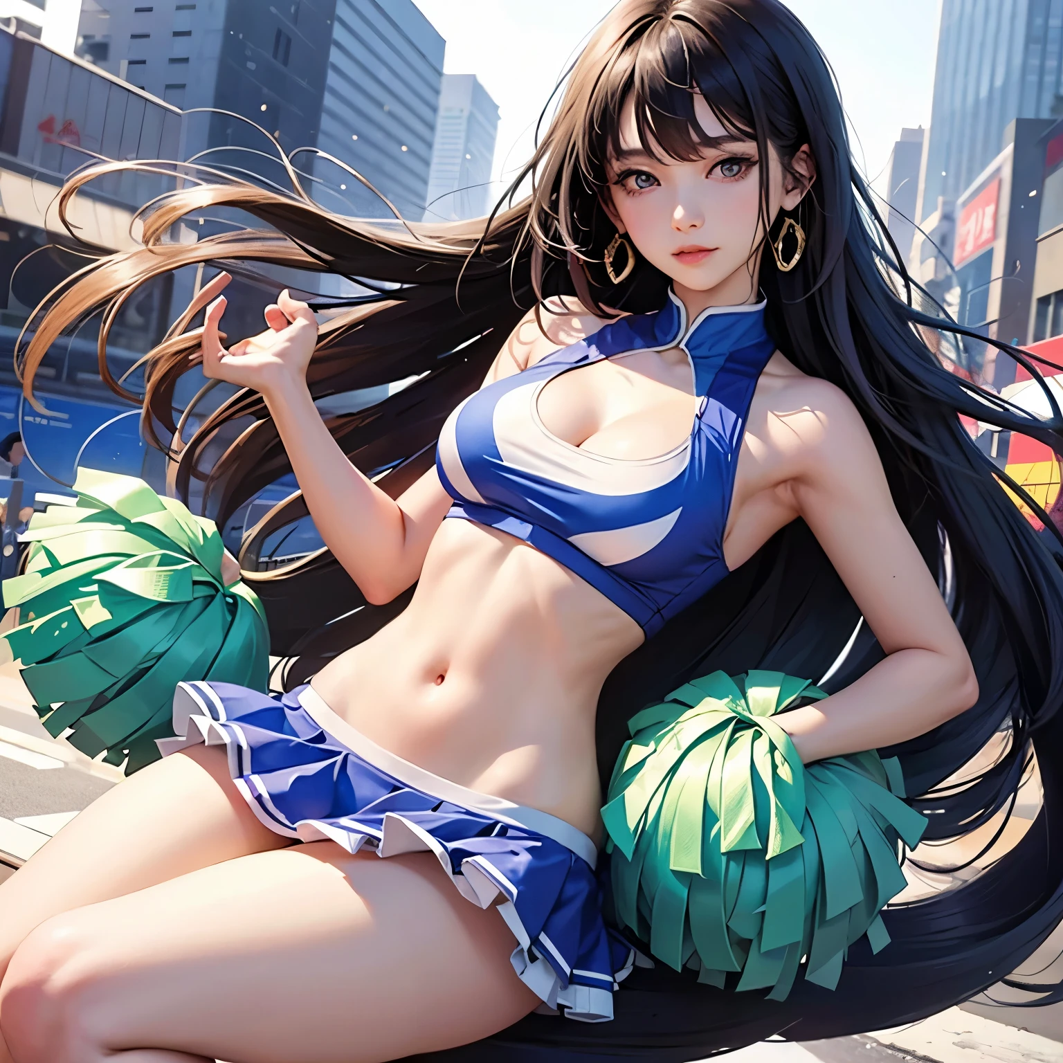 Cheerleader、Big Breasts、Small waist、Second dimension beautiful girl