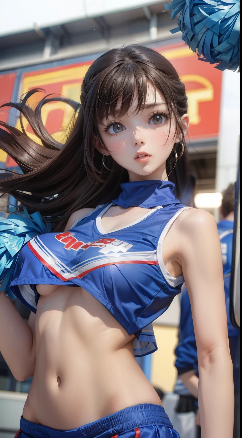 Cheerleader、Big Breasts、Small waist