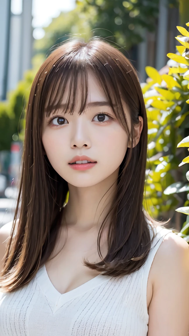 The cutest gravure idol pose in the world、Perfect proportions、Large Breasts, valley, cute、((18-year-old female:1.2))、Young and adorable Japanese face，Official Art，Highly detailed CG Unity 8k wallpaper，（masterpiece:1.0),(highest quality:1.0), 超A high resolution,4k,Very detailed, photo shoot, 8K, nffsw, High resolution, Kodak Portrait 400, Film Grain, Lens Flare Glow,高いest quality,8K,nffsw:1.2),Portrait Shot,8K、Hold the tip of a banana。