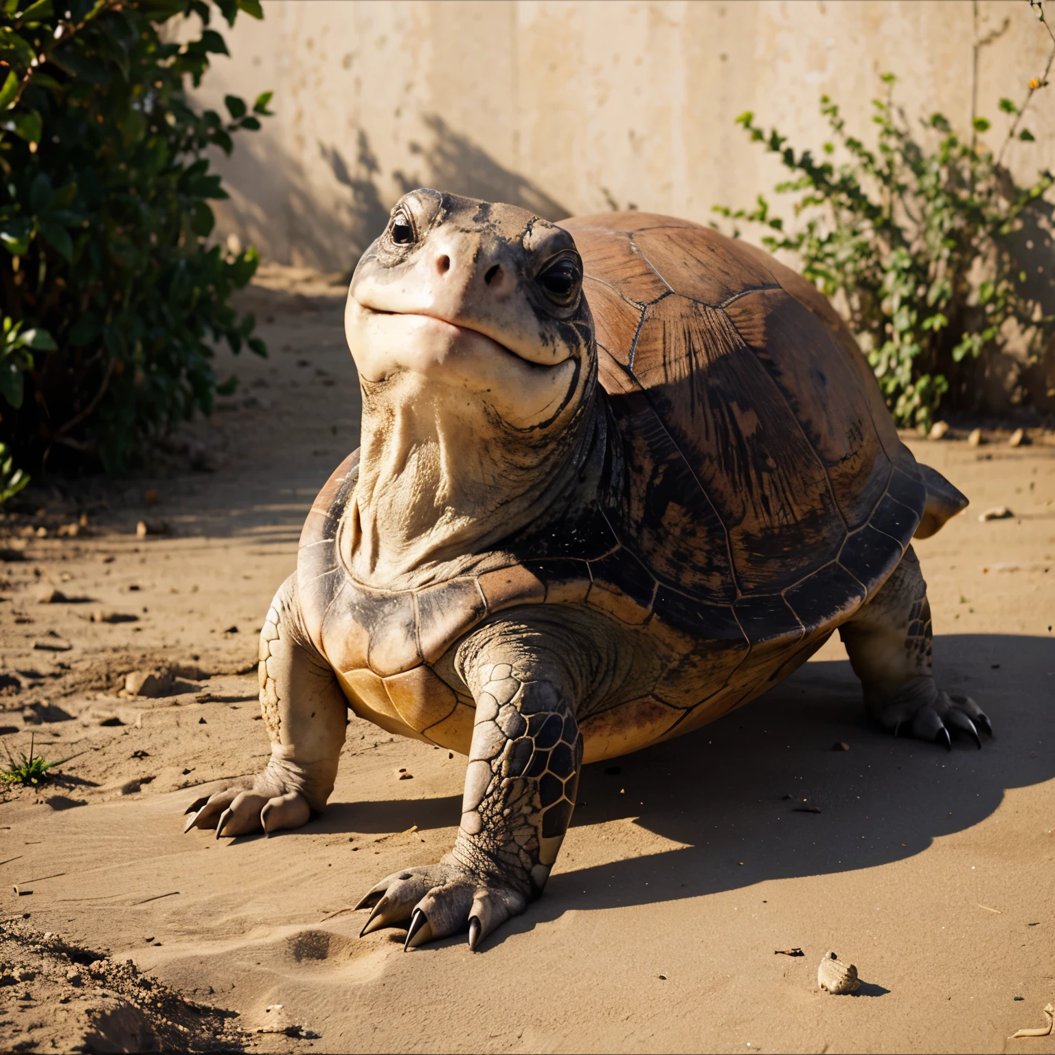 A smiling turtle