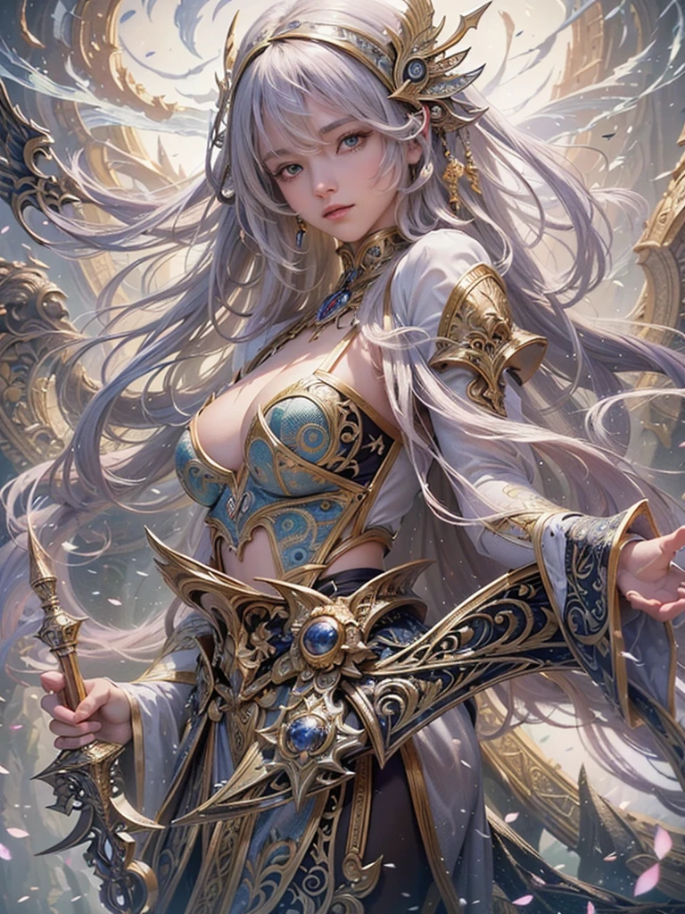 ((highest quality)),(Ultra-high resolution),(Very detailed),(Detailed Description),((The best CG)),(A masterpiece),Ultra-precise art,amazing drawing art,(Fantasy art with intricate detail:1.5), Pray to the stars, storm