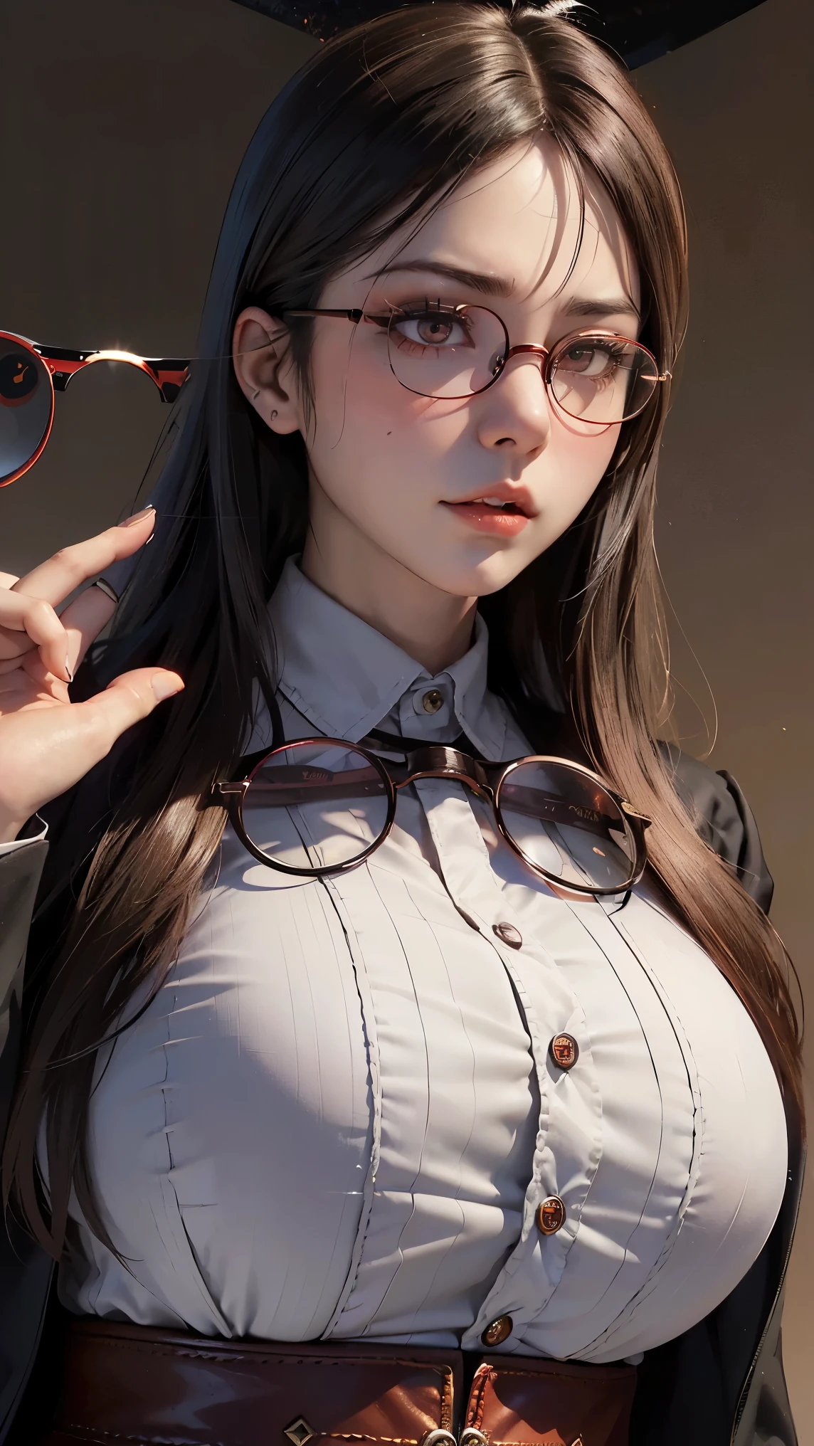 (highest quality,High resolution:1.2),(dark,Threatening:1.1),(Bad luckな:1.1),(devil,Satan,Lucifer:1.1),(devilish:1.1),(Bad luck,Bad luckな:1.1),(Powerful figure:1.1、Big Breasts、Glasses) 、 ((((Huge glasses, Nerd Glasses, thick glasses, Round Glasses)))),(((Big Breasts)))、(devil'tail)、(Red eyes glow:1.6)、(Red glowing eyes,Sharp teeth:1.1),(Black wings,thick,shabby:1.1),(hellish landscape:1.1),(fire,sulfur:1.1),(Threatening atmosphere:1.1),(dark shadows,Threatening presence:1.1),(Bad luck clouds,Stormy Skies:1.1),(dark,Spooky atmosphere:1.1),(Bad luck aura,Evil energy:1.1),(dark aura,cigarette:1.1),(intense heat,Burning Flames:1.1),(Surreal,Nightmare Visions:1.1),(Predicting the end:1.1),(Twisted corners,Fiery crown:1.1),(Bad luck whispers,devilish laughter:1.1),(Cries of pain,echoing screams:1.1),(Bad luck symbols,Ancient runes:1.1),(Mysterious Relic,dark artifacts:1.1),(Infernal Ritual,Ritual sacrifice:1.1),(devilish minions,creatures of darkness:1.1),(Desolate,Barren Wilderness:1.1),(University of the Soul,Suffering Soul:1.1),(Eternal Damnation,A hopeless existence:1.1),(The Last Autumn,The world was in chaos.:1.1),(malicious presence,darkness personified:1.1),(Entrance to the underworld,Nightmare Realm:1.1), Understood, Beautiful and delicate face, Understood?, Beautiful and delicate eyes, perfectly balanced face, High resolutionスキン, Fine skin, Optimal ratio of four fingers to one thumb, Place your arms under your chest, Red tattoo on lower abdomen、oh!, Wide Hips, Smooth abdomen, thin, Pale skin, __fashion__, __hair__:1.25)、Digital single-lens reflex camera、 Absurd、(Tabletop: 1.3), (Maximum resolution: 1.2), (Ultra HDTV: 1.2), Cinematic Light, Beautiful Eyes and skin, detailed facial features, , (Sharp focus: 1.2), (Focus on the face:1.2),Perfect Style, Beautiful Face, Acura, Anatomically correct, Highly detailed face and skin texture, Beautiful Eyes, double eyelid, thin eyebrows, Glitter Eyeliner: One natural cheek, Glowing Skin, Fair skin: 1.2, (Glossy Lips: