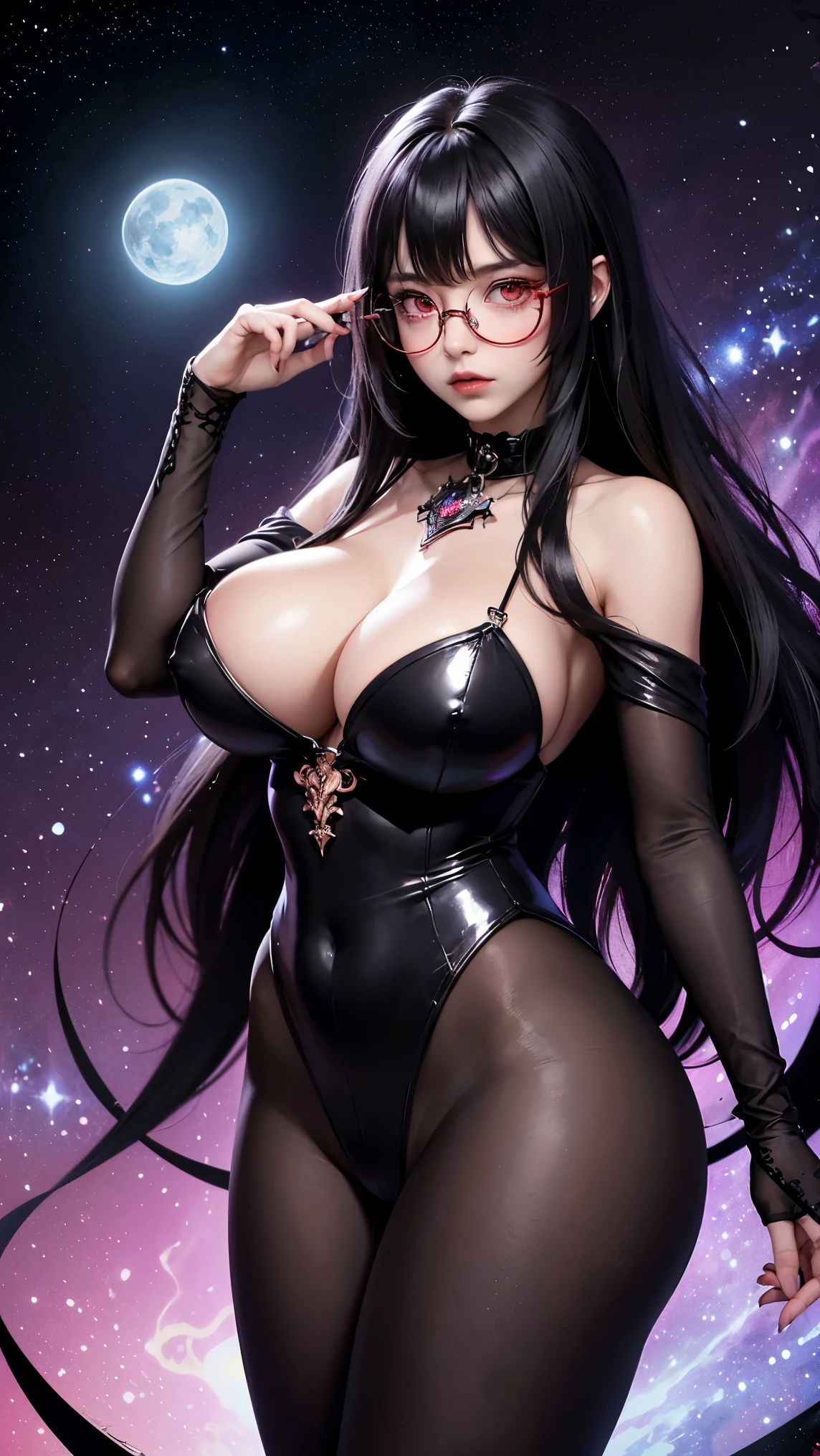 (highest quality,High resolution:1.2),(dark,Threatening:1.1),(Bad luckな:1.1), In the vortex of the universe,
Heart of a Goth Maiden, Very dark shade.
Her Eyes, Like dazzling fur in a starless haze,
A symphony of despair in their eyes.
Her Mogul Snap, Mysterious Graveyard,
Think about it, The source of her sadness.
Shaking her black hair in the moonlight,
She weaves despair into her dreams.
oh, Her Soul, Shadow&#39;s Embrace,
Take me to outer space.
At each step of the Kelhudelgoring, She summons darkness,
Dance of the Void, Whippler Big Spark.
Her touch is the caress of an icy void,
In her vague existence, I am left confused.
For Love, Bumblewisk, the cosmic power,
Stars shining in the endless night.
So confusion swirls, Let the void cry out,
Our love is a dazzling dream in the universe.
The Gothic Witch of the Whole Star World,
In your void, I find my soul.
Hypermaximalist, Anime Style, A magnificent composition, masterpiece, highest quality, Very detailed, (devil,Satan,Lucifer:1.1),(devilish:1.1),(Bad luck,Bad luckな:1.1),(Powerful figure:1.1、Big Breasts、Glasses) 、 ((((Huge glasses, Nerd Glasses, thick glasses, Round Glasses)))),(((Big Breasts)))、(devil&#39;tail)、(Red eyes glow:1.6)、(Red glowing eyes,Sharp teeth:1.1),(Black wings,thick,shabby:1.1),(hellish landscape:1.1),(fire,sulfur:1.1),(Threatening atmosphere:1.1),(dark shadows,Threatening presence:1.1),(Bad luck clouds,Stormy Skies:1.1),(dark,Spooky atmosphere:1.1),(Bad luck aura,Evil energy:1.1),(dark aura,cigarette:1.1),(intense heat,Burning Flames:1.1),(Surreal,Nightmare Visions:1.1),(Predicting the end:1.1),(Twisted corners,Fiery crown:1.1),(Bad luck whispers,devilish laughter:1.1),(Cries of pain,echoing screams:1.1),(Bad luck symbols,Ancient runes:1.1),(Mysterious Relic,dark artifacts:1.1),(Infernal Ritual,Ritual sacrifice:1.1),(devilish minions,creatures of darkness:1.1),(Desolate,Barren Wilderness:1.1),(University of the Soul,Suffering Soul:1.1),(Eternal Damnation,A hopeless existence:1.1),(The Last Autumn,The world was in chaos.: