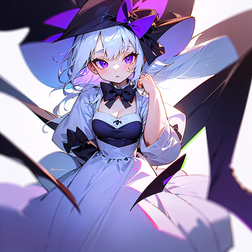 1 witch cute girl, lifting skirt, character focus , fantasy , (ghost, jack-o-lantern) , pantyhose ,((panty shot)),laugh, silver hair ,pale pink eyes,high resolution,(incredibly absurdres),anime visual,extremely detailed CG unity 8k wallpaper, ((masterpiece)), ((top-quality)), (beautiful illustration), ((an extremely delicate and beautiful))