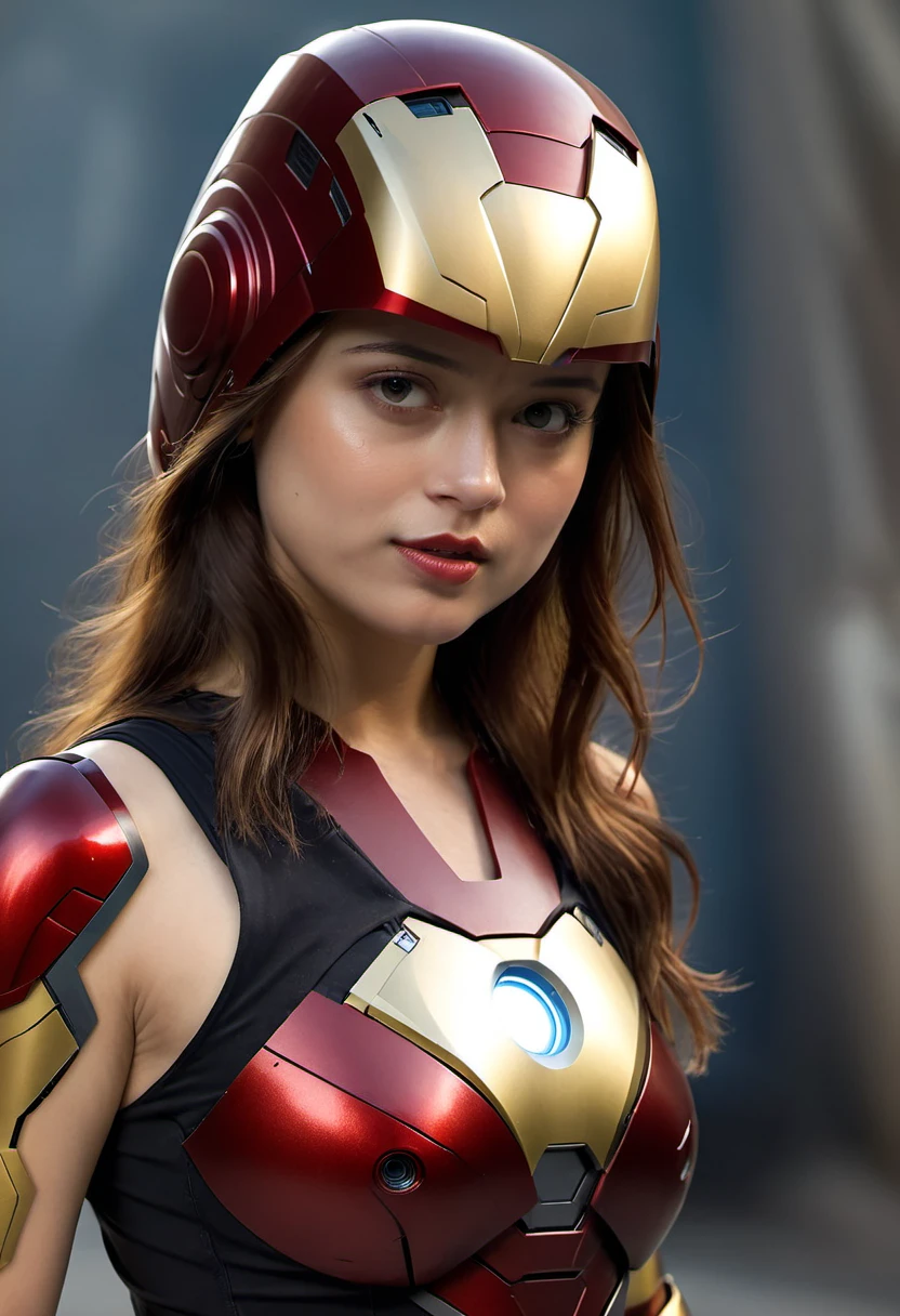 Sexy girl in ironman costume high quality (8k masterpiece1.4), cinematic