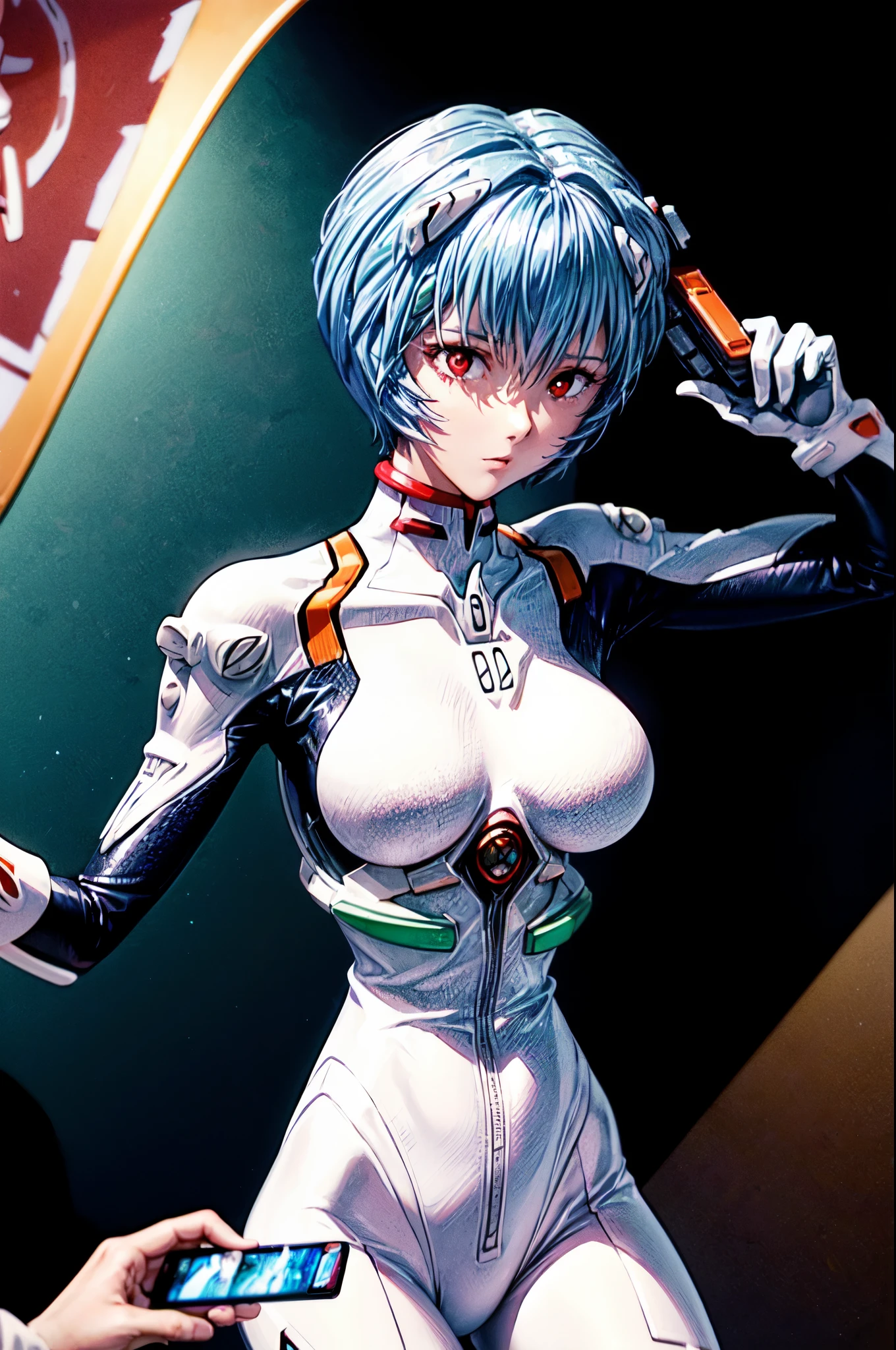 ((Highest quality, 8k wallpaper)),(masterpiece, Highest quality),Very detailed,High resolution,(Official Art:1.3),(((Anime screenshots,Black outline))),One girl,alone, Break mer1,(Rei Ayanami {Neon Genesis Evangelion,}1.2),masterpiece, best quality, outdoor, 1girl, Solo,red eyes,short hair,blue hair, (White plug suit:1.4), skin tight,(Tired look, A look of regret, Struggled, Half-closed eyes, fear, humiliation, Frightened, anxiety:1.3),(((Covered in sweat, Mass sweat, Sweating profusely,steam:1.7))), (wariza, arms on chest, Look Up:1.8), (Dirty Costume with mud,gym storeroom:1.5)(((sweat,sweatdrop,flying sweatdrops, sweating profusely,wet,wet clothes,wet hair,messy hair))),

