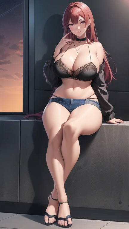 The prompt is: voluptuous, long pink hair, thick thighs, 8K, 4K, best quality, high resolution:1.2), cute anime face, noise reduction, full body portrait, sparkling blue eyes, gentle smile, rounded, wearing a headband, naked, standing position, T-back that digs into the buttocks, barefoot, toned abs, muscular arms, muscular legs, in a bedroom, (((calvin klein underwear))), (((exposed nipples))). Rear view, Turning around, young face, anime chic eyes
,
Please note that the prompt should be in English and should not include any explanations or sentences.