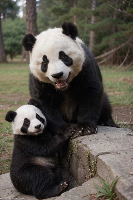 ((mejor calidad)), (detallado) , panda tierno, realismo