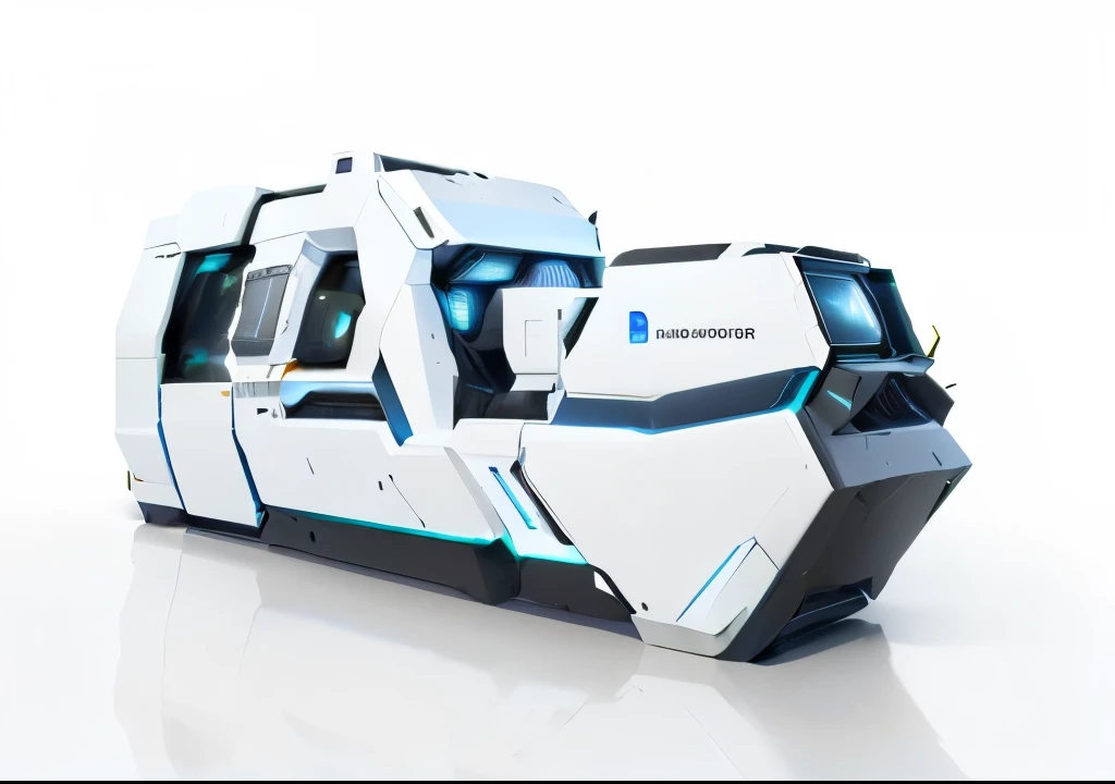 Close-up of a machine with a large screen, depicted as a 3 d render, High-quality scans, Composed of millions of point clouds, precision machinery, High-resolution scanning, Complete equipment, High-resolution scanning, High-resolution scanning, Full front view, 3/4 Views, 3 / 4 Views, panoramic ( FS ), a wide panoramic