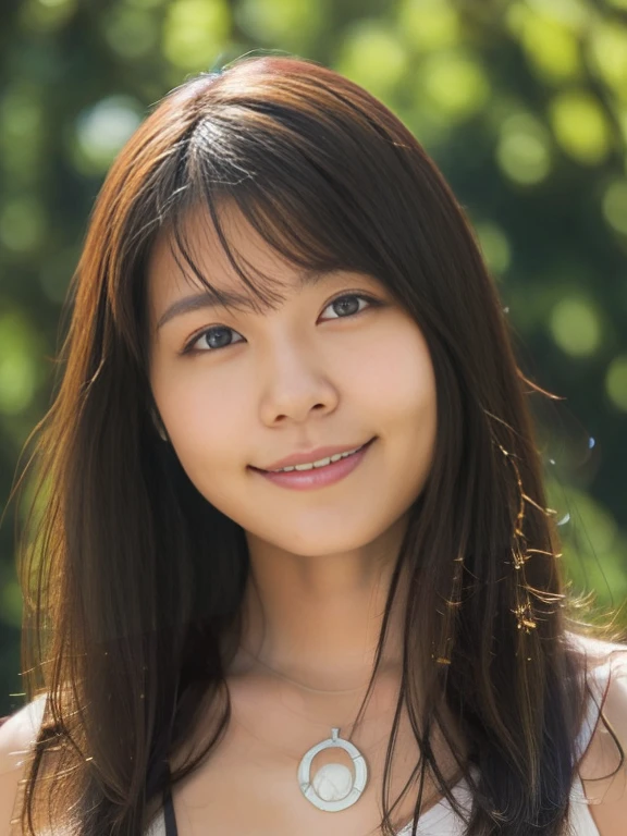 highest quality, masterpiece, Ultra-high resolution, (photo Realistic:1.4), (Depth of written boundary), Realistic, professional Lighting, Physically Based Rendering,
1 Japanese girl, (Satisfied smile:1.2), Cinematic Light,Detailed ink splashes, Only the upper body and head can be seen, Looking at the audience, Focus on the eyes, squat, Incredibly detailed, Narrow waist, 19 years old, Disheveled long hair, Reverse hair, Asymmetrical bangs, Light brown hair, Hair blowing in the wind, So beautiful, Happy, Very fine grain, Delicate arms and hands, Cleavage cutout, Perfect and delicate limbs, Detailed eye of beauty, Real skin texture, (Black camisole), Too much exposure, Detailed painted fabric, Blurred Background, indoor, bed, Lighting,