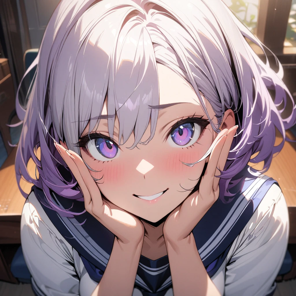 masterpiece, best quality, ultra-detailed, illustration, kawaii, detailed light, happy, smile, ahegao, blush, Highlights hair, hair, beautiful detailed body, detailed sparkling eyes, 1girl, looking front, showing skin, buttocks, bare thighs, perfect limbs, underwear, on the changing room, full view of buttocks, showing buttocks, in heat,, legs open, show Vaginal rupture, top view, girl on the bottom, looking up, sitting on a men's , rolling eyes, A man's plug is inserted into her vaginal rupture