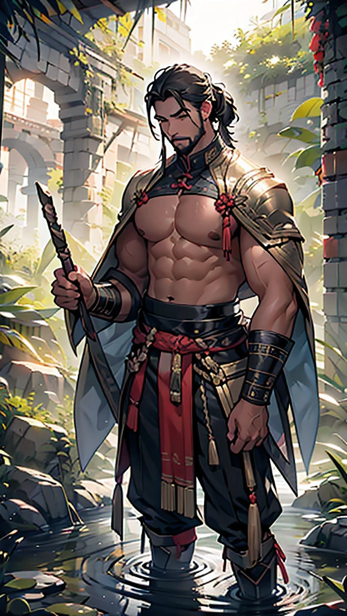 puntaje_9, puntaje_8_arriba, puntaje_7_arriba, (pelo blanco, Cabello desordenado salvaje, arribaper body, sin camisa, ropa ajustada, estoico, grave, barbarian, guerrero, homosexuales, homoerotic, bara, yaoi, solo male, personaje), ((big pectorales, fancy, bosque, desierto, Pecho desnudo, sin camisa, cinturones, capa de piel, arrugas, barba, pelo largo, long barba, peludo, macho maduro, adulto, de edad mediana, escabroso, varonil)) (mejor calidad, 8k, fotorrealista:2.0), (solo),(one male:2.0),(hombres negros:1.5),(hombre negro sin camisa),(hombres de pelo corto),(hombres negros hairstyle),(muscular),(parece muy joven),(cuerpo limpio),(Calzoncillos blancos:1.5),(Ecstasy with incredible orgasms),(elevation),(sexual excitement),(virgen masculina) (1 macho adulto),A high resolution, sharp focus, obra maestra de pixiv, ((Detalles complicadouy detallado, moreno ,Upper body with multiple views,Suit pants view, 1 hombre,Is shy,orinar en las piernaeando,La orina corre por los muslos.,avergonzado,regocijado,is in shock,panicking,preocuparse,A small puddle of your own urine forms around your feet.,cuerpo completoesbiano,se arrodilla en el suelo,Con muchas ganas de orinar,It is uncomfortable,Mojate,Urine discharge, entrepierna sudorosa,empapado,Lluvia,la camisa esta empapada,(A gesture of supplication),blue color eyes(ojos brillando), pelo gris corto,Camisa blanca,Usa una corbata,Wearing a belt,Black suit pants,breathe through,mirar desde abajo