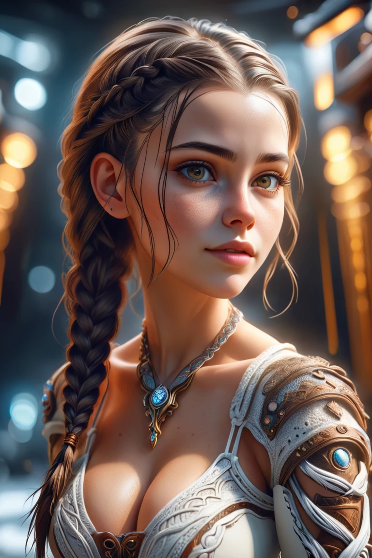 white girl, Brunette head, Love, xlmrblng36-500, Midjourney style, (masterpiece), (realistic), 8k, RAW photo, very wide shot, octane render, unreal engine, volumetrics dtx, (film grain, bokeh, blurry foreground) braids