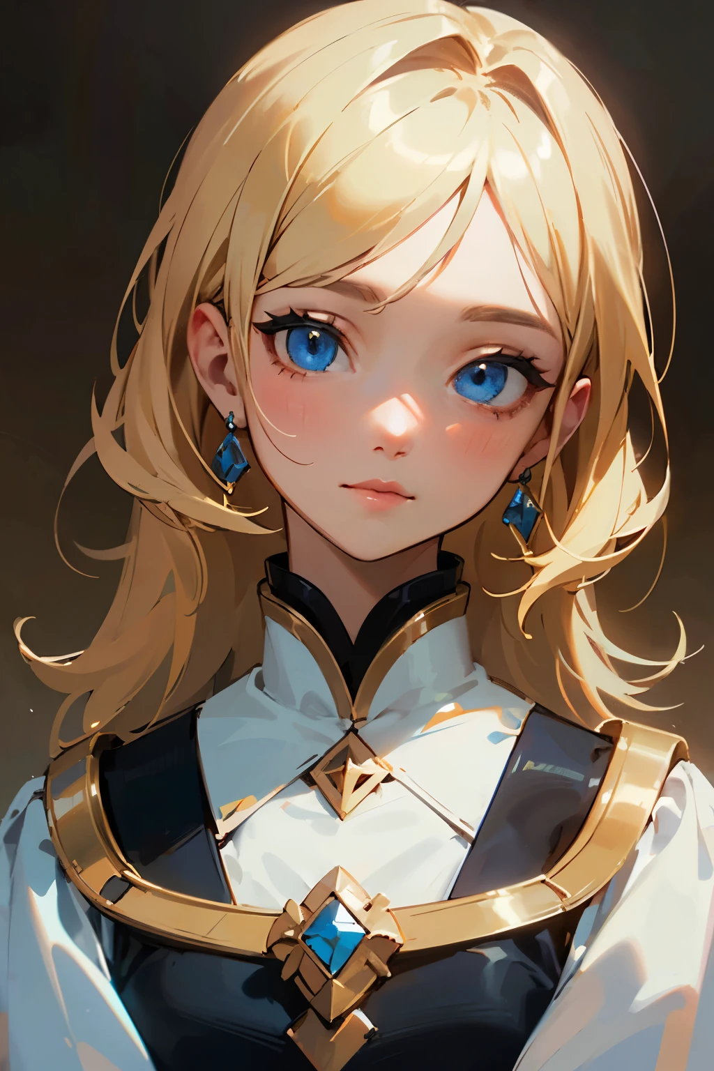 ((highest quality)), ((masterpiece)), (detailed), Perfect Face,Blonde,Blue Eyes,Fair skin
