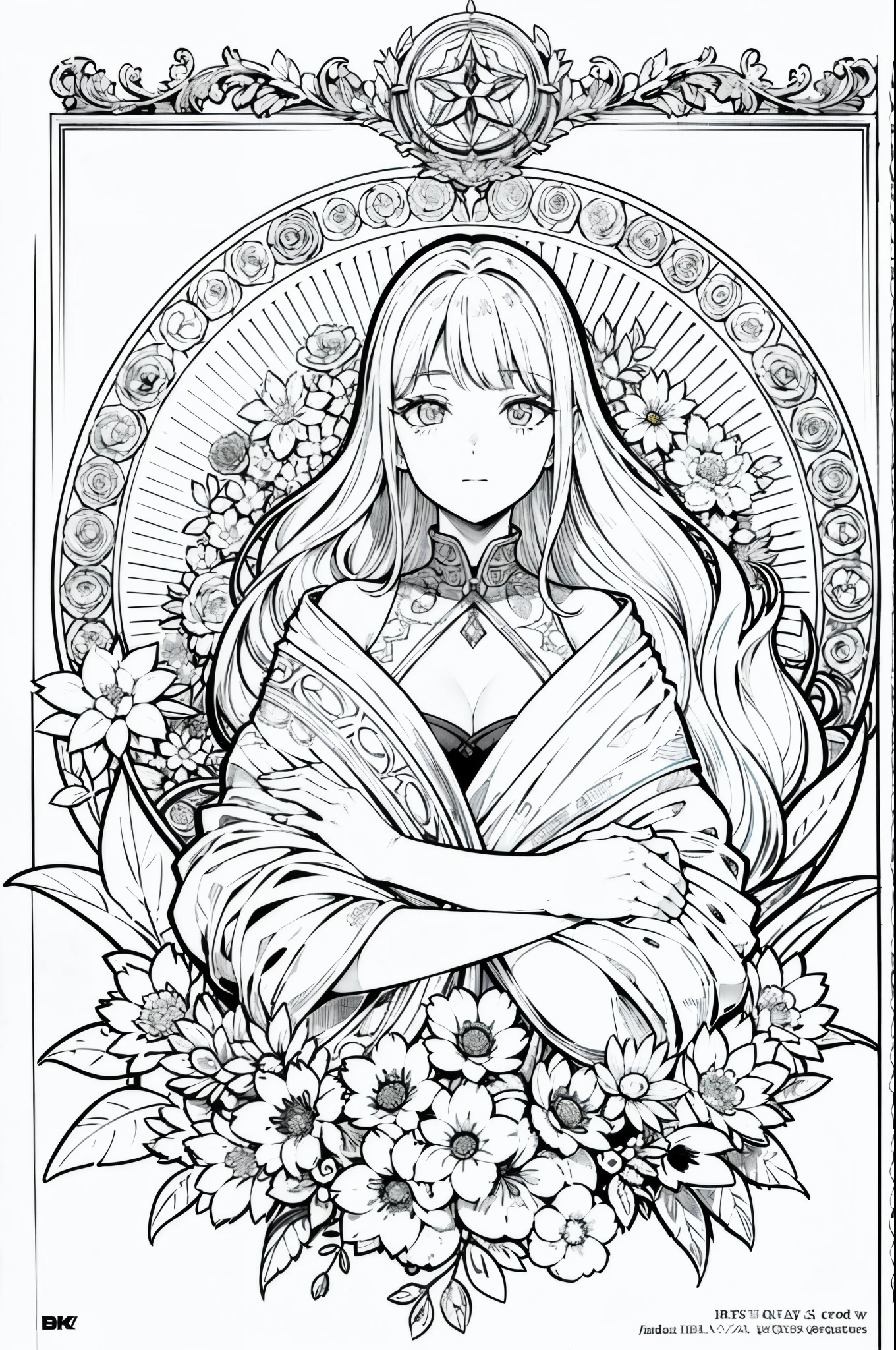 desenho de flores, moldura floral, painel decorativo, abstrato
Arte de Alphonse Mucha, sketchfab, linhas de desenhos e cenas sem cores e sombras.
(Obra-prima, melhor qualidade, Highres: 1.4), detalhado, detalhes intrincados, 4K, respingos de cor, arte de linha, fibonacci,