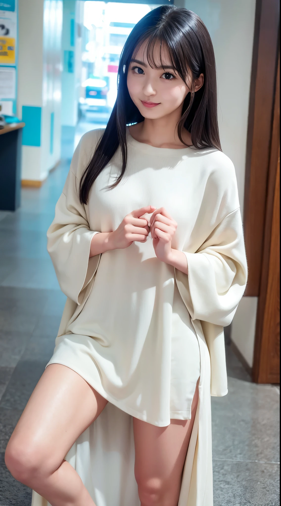 Arab Asian woman with long hair and white shirt poses for a photo, Chiho, With a cute - lovely - face, narumi kakinouchi, Yoshitomo Nara, Girl cute beautiful face, Cute natural anime face, shikamimi, sakimi chan, Hole in the Motto