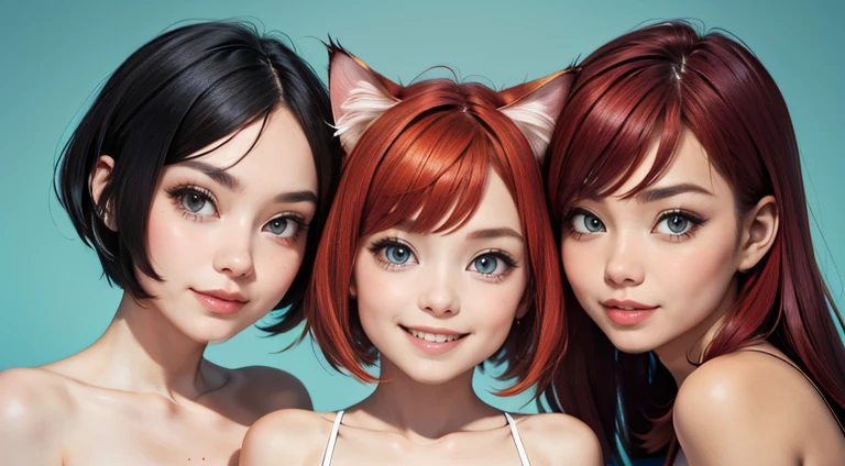 Three-haired cat