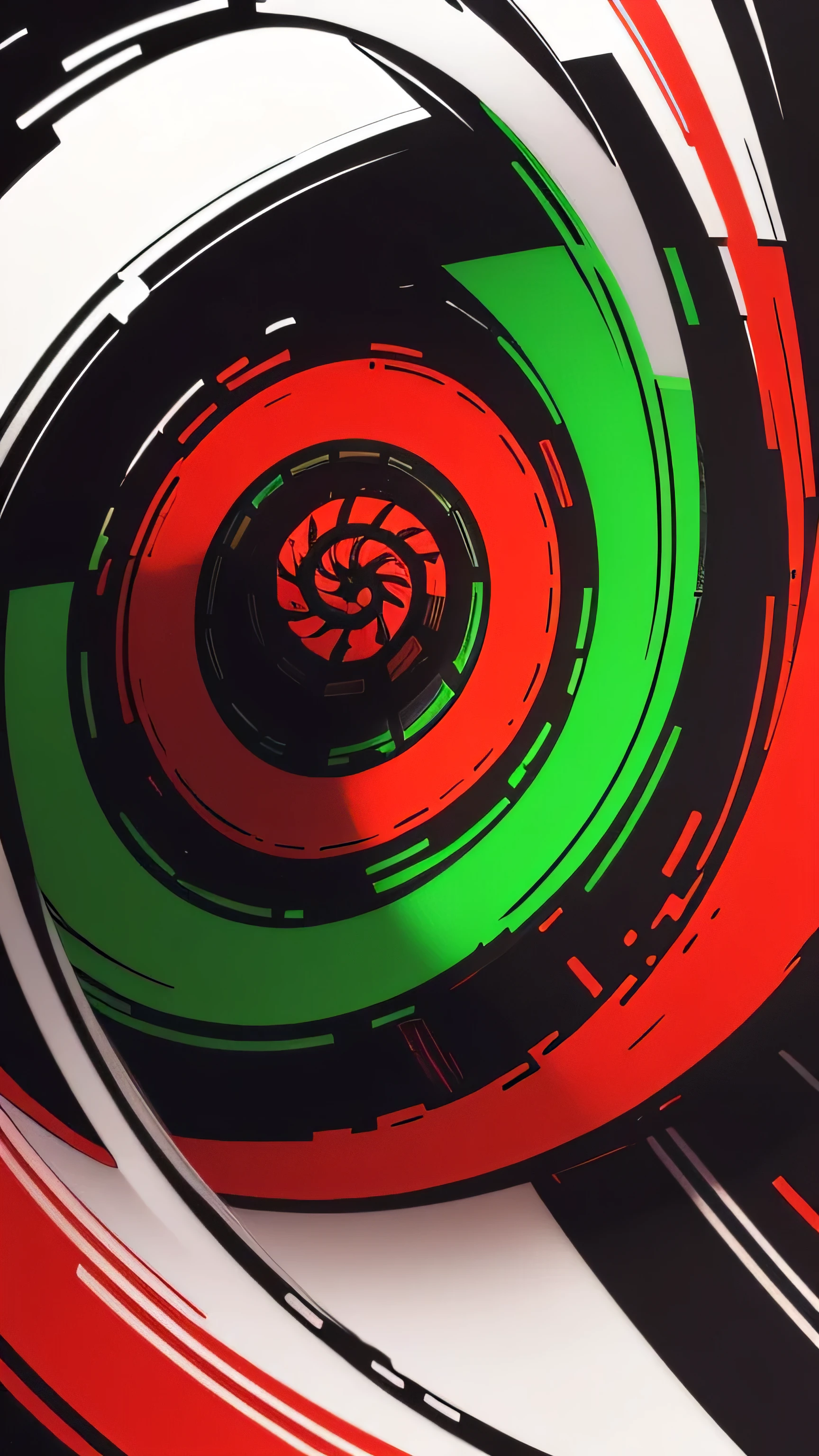 red, black, silver, neon green, swirls, highlights, background only