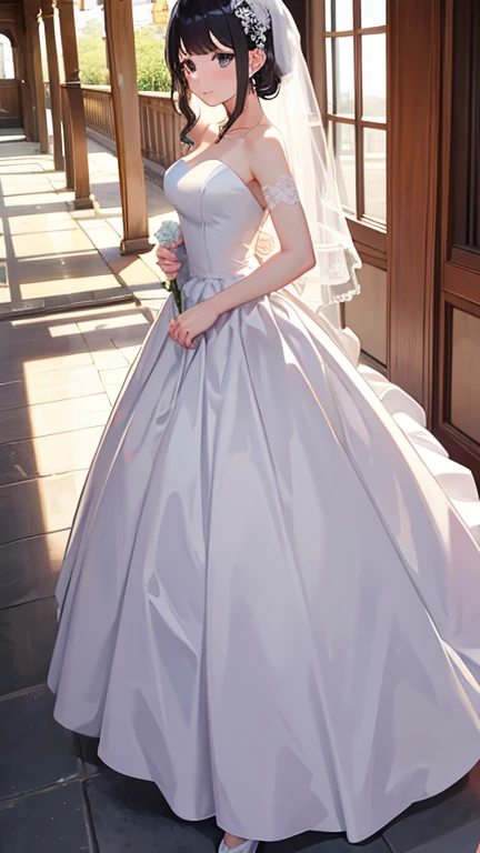 Bride in wedding dress、Beauty、wedding style、1 person