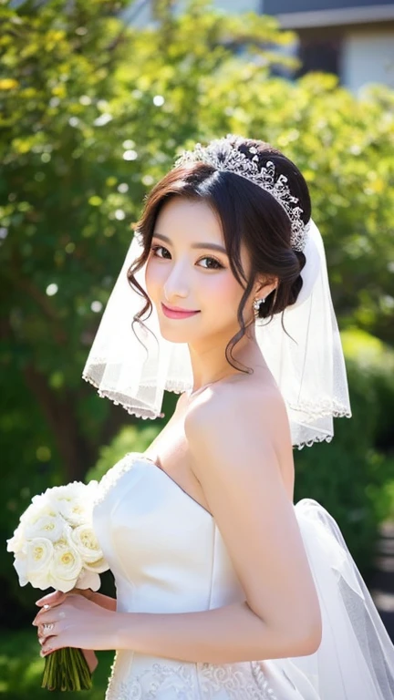 Bride in wedding dress、Beauty、wedding style、1 person